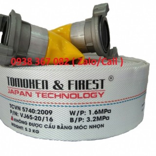 Vòi chữa cháy Tomoken Pro D65 x30m x1.6Mpa kèm khớp nối GOST 03-TMKH-306516B