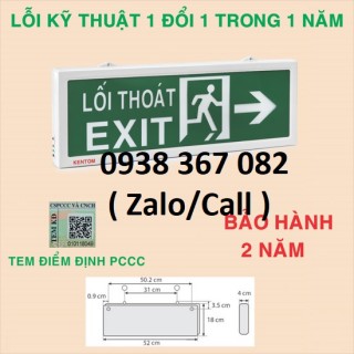 Đèn exit lối thoát KenTom KT630-1 mặt