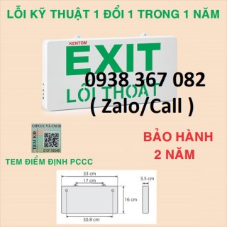 Đèn exit lối thoát KenTom KT710-1 mặt